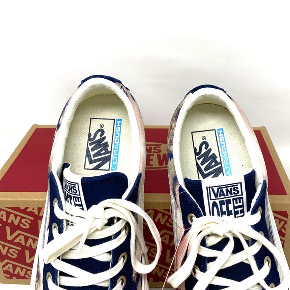 Vans Blue and White Women's Sneakers - Picture 4 of 11